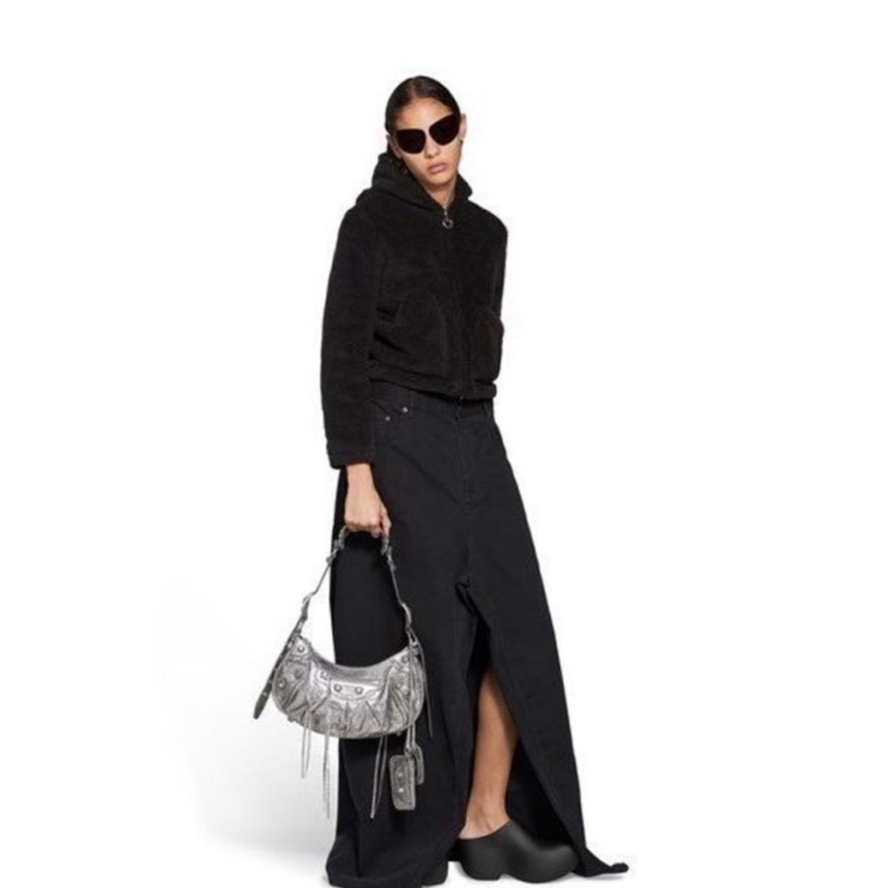 Balenciaga Crystal small le cagole metallic calfskin Authentic 🔥🔥